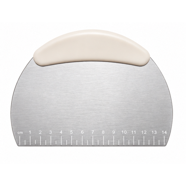 🥖 Stainless Steel Dough Scraper | Comfortable Grip Bench Cutter | Bread & Pastry Prep Essential
