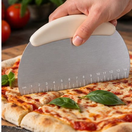 🥖 Stainless Steel Dough Scraper | Comfortable Grip Bench Cutter | Bread & Pastry Prep Essential