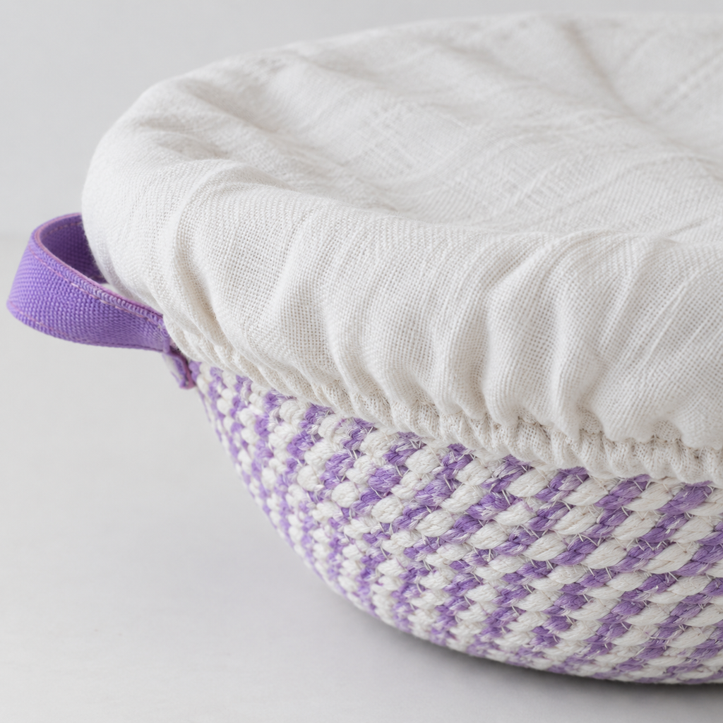 🥖 Sourdough Proofing Basket | Woven Bread Basket with Liner | Artisan Bread Fermentation Essential