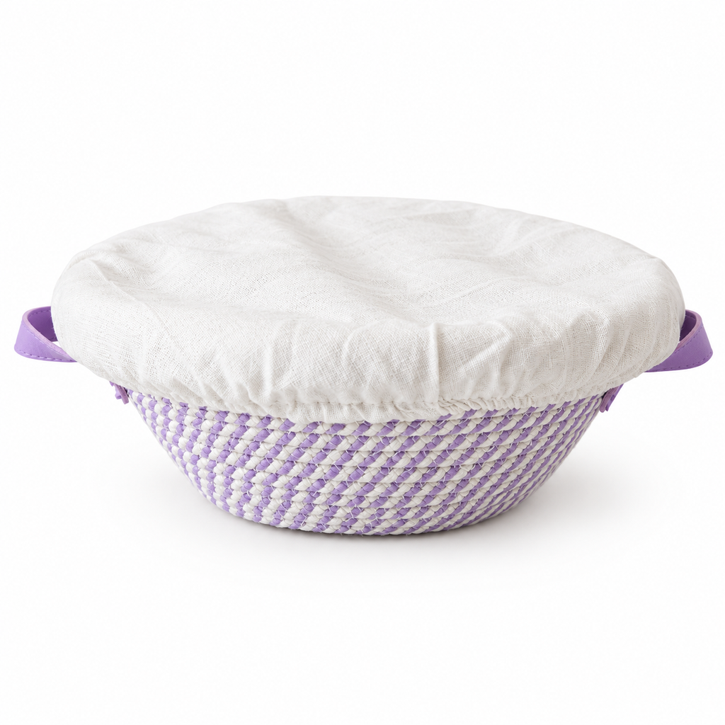 🥖 Sourdough Proofing Basket | Woven Bread Basket with Liner | Artisan Bread Fermentation Essential