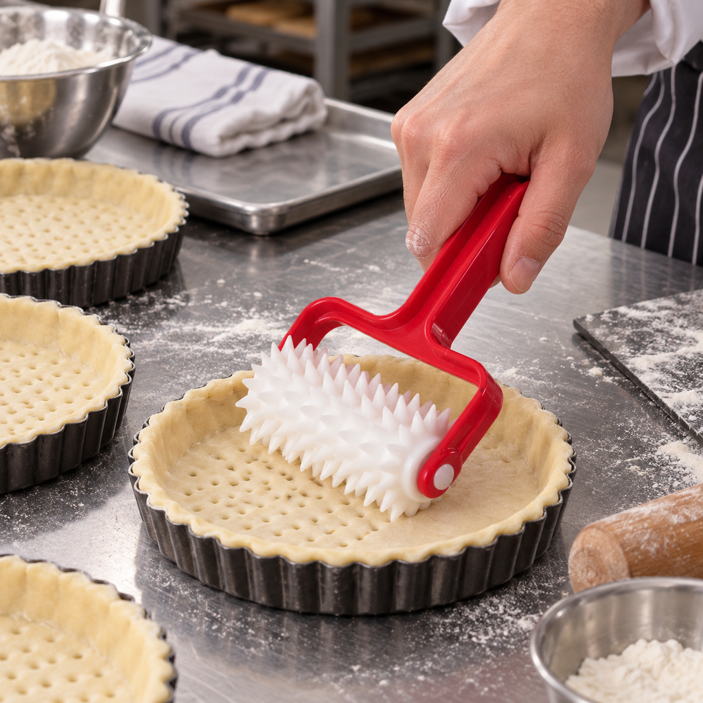 🍕 Dough Docker Roller | Spiked Pastry Tool | Pizza & Bread Prep Essential