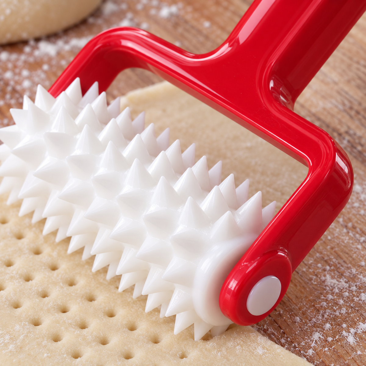 🍕 Dough Docker Roller | Spiked Pastry Tool | Pizza & Bread Prep Essential