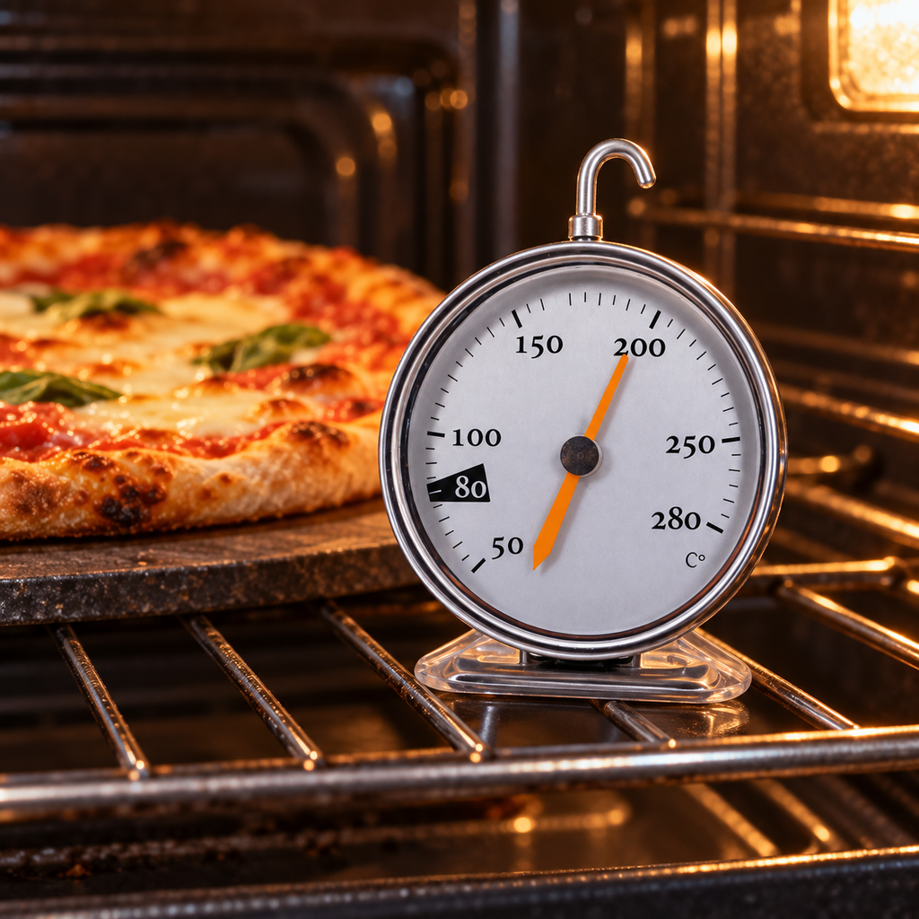 🌡️ Oven Thermometer | Stainless Steel Dial | Baking & Roasting Temperature Guide