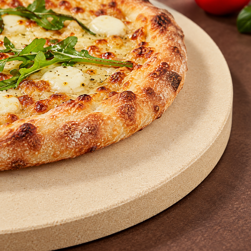 🍕 Pizza & Bread Baking Stone | Heat-Retaining Stone | Crispy Crust Baking Essential