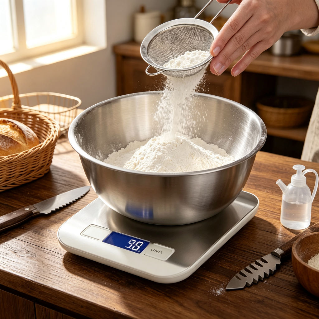 ⚖️ Digital Kitchen Scale | Stainless Steel Weighing Platform | Precision Baking Essential