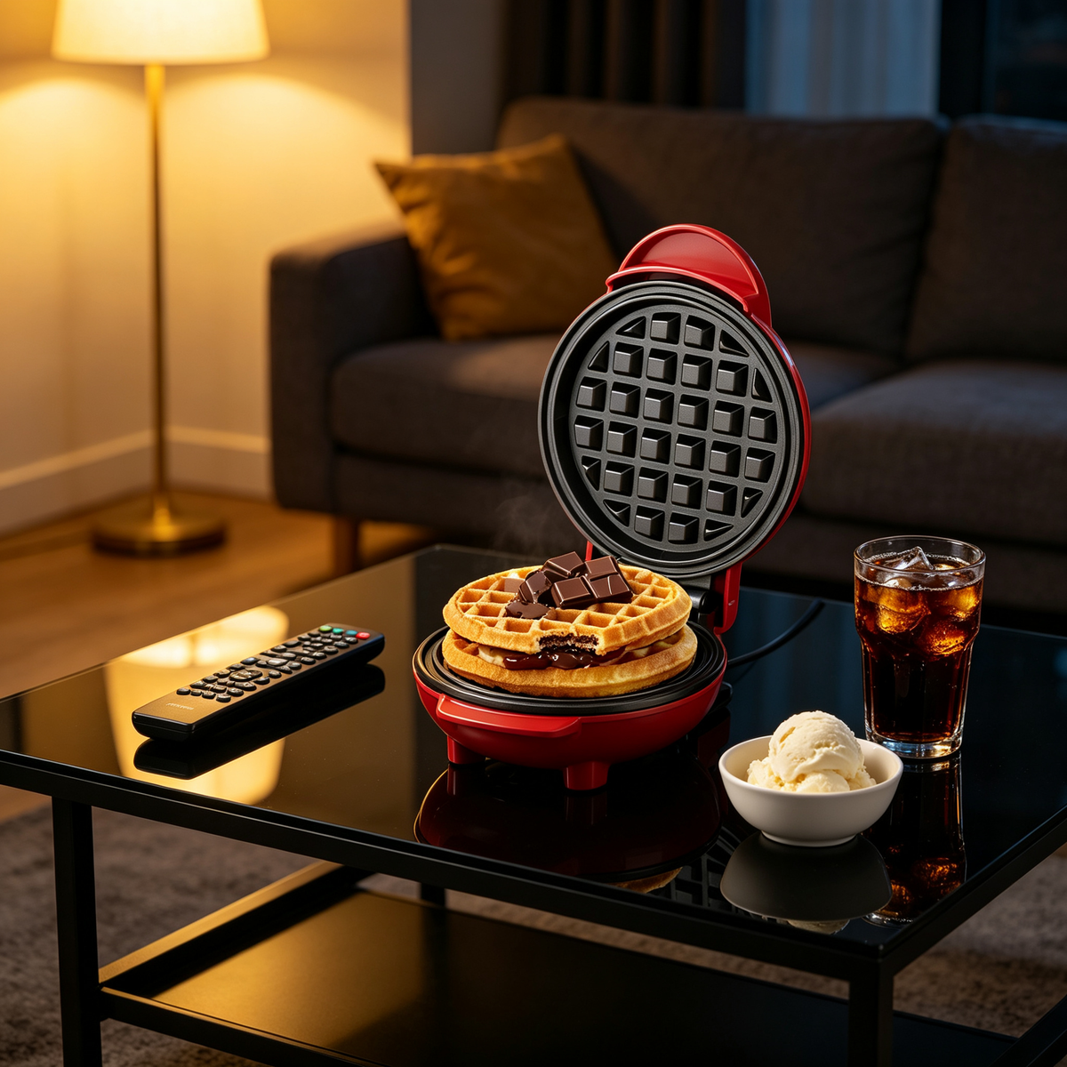 🧇 Mini Waffle Maker | Nonstick Cooking Plates | Quick Breakfast & Dessert Maker