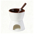 🍫 Chocolate Fondue Set | Ceramic Melting Pot | Dessert Dipping Station