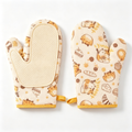 🧤 Heat-Resistant Oven Mitts | Soft Insulated Fabric | Baking & Kitchen Protection
