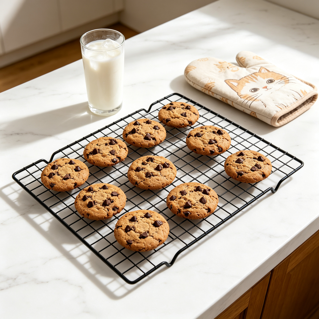 🍪 Stainless Steel Cooling Rack | Raised Wire Grid | Baking & Cooling
