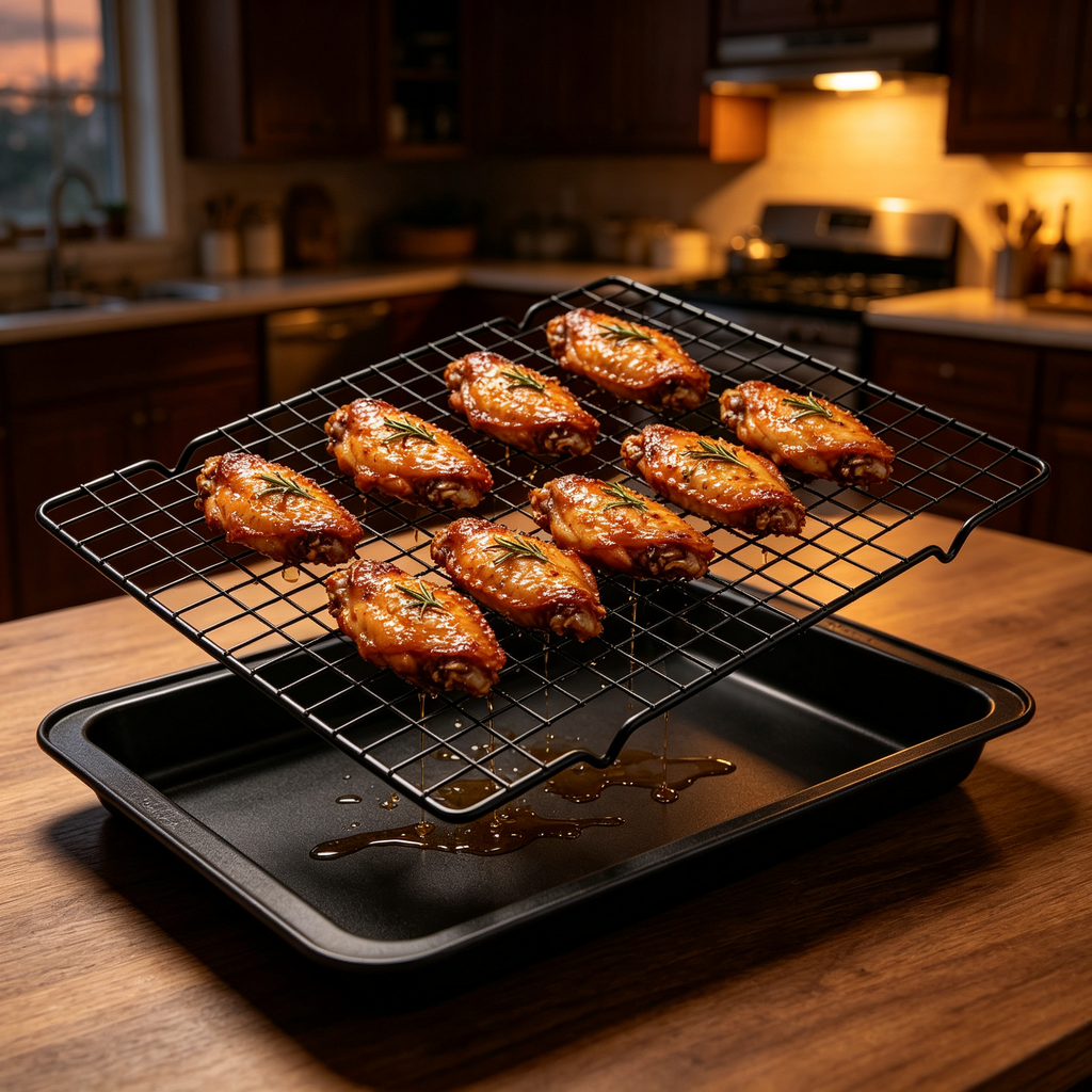 🍪 Stainless Steel Cooling Rack | Raised Wire Grid | Baking & Cooling