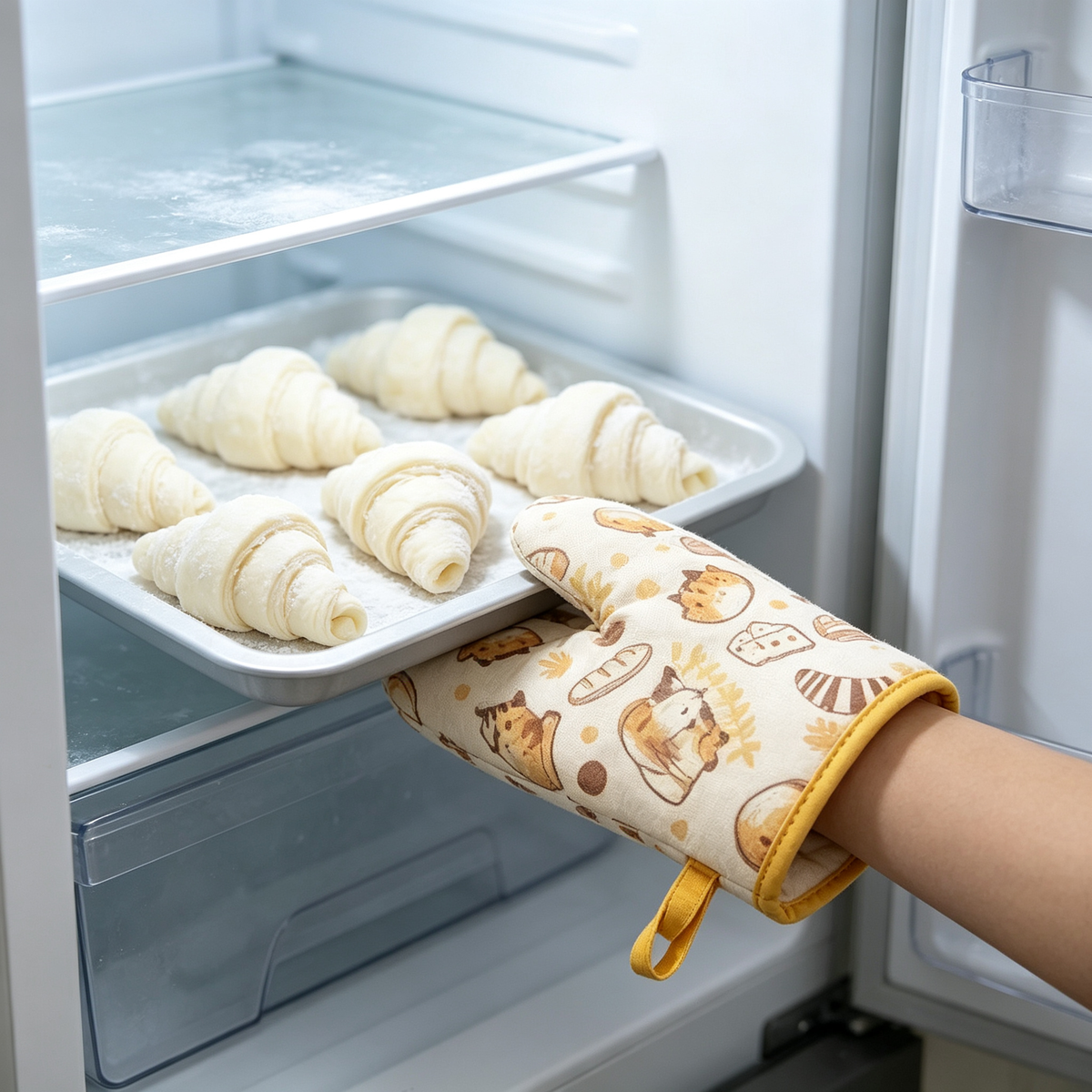 🧤 Heat-Resistant Oven Mitts | Soft Insulated Fabric | Baking & Kitchen Protection