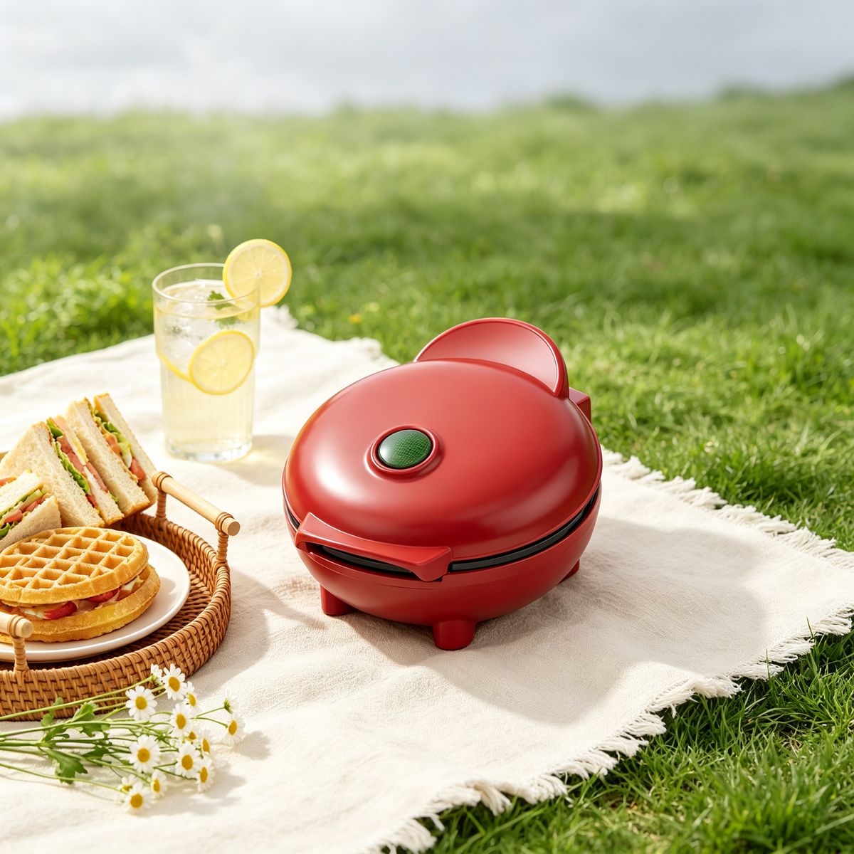🧇 Mini Waffle Maker | Nonstick Cooking Plates | Quick Breakfast & Dessert Maker