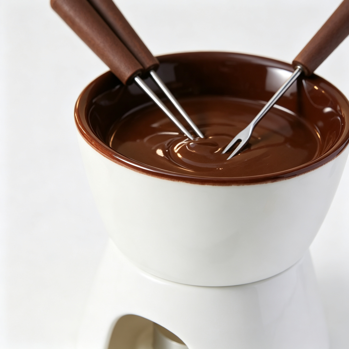 🍫 Chocolate Fondue Set | Ceramic Melting Pot | Dessert Dipping Station