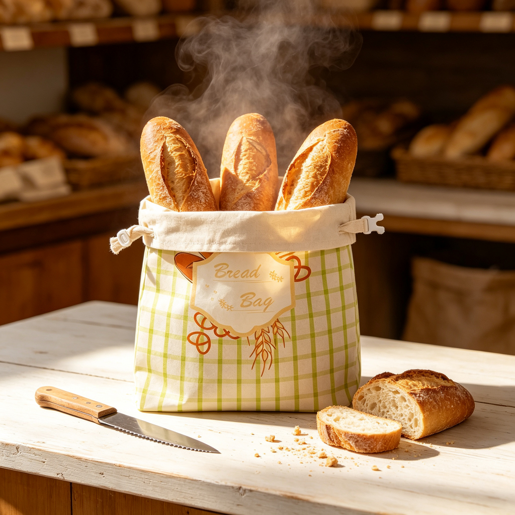 🍞 Reusable Bread Storage Bag | Beeswax-Coated Fabric | Fresh Loaf Keeper